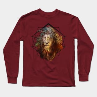 Sacred Geometry Lion II Long Sleeve T-Shirt